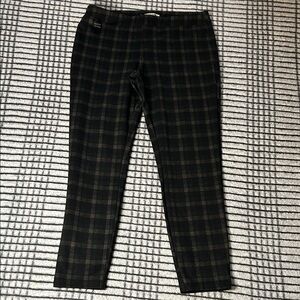 Women’s Checkered Pull-On Dress Pants (L)